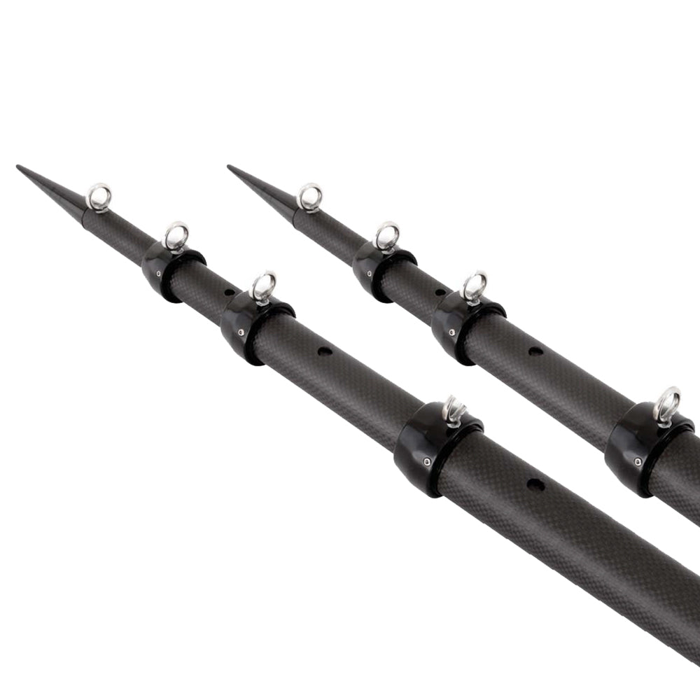Tigress 88679 XD 3K Carbon Fiber Telescoping Outrigger Poles 18ft Matte Black Image 1