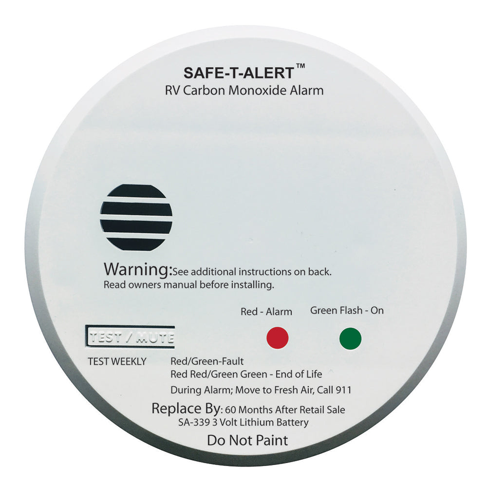 Safe-T-Alert SA-339-WHT RV CO2 Detector with Lithium Battery Image 1