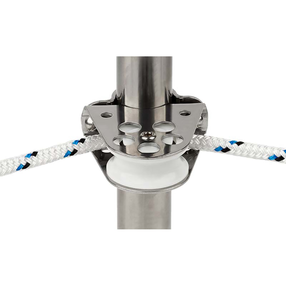Schaefer Marine 300-34 Clamp-On Furling Line Stanchion Lead Block 1" Ball