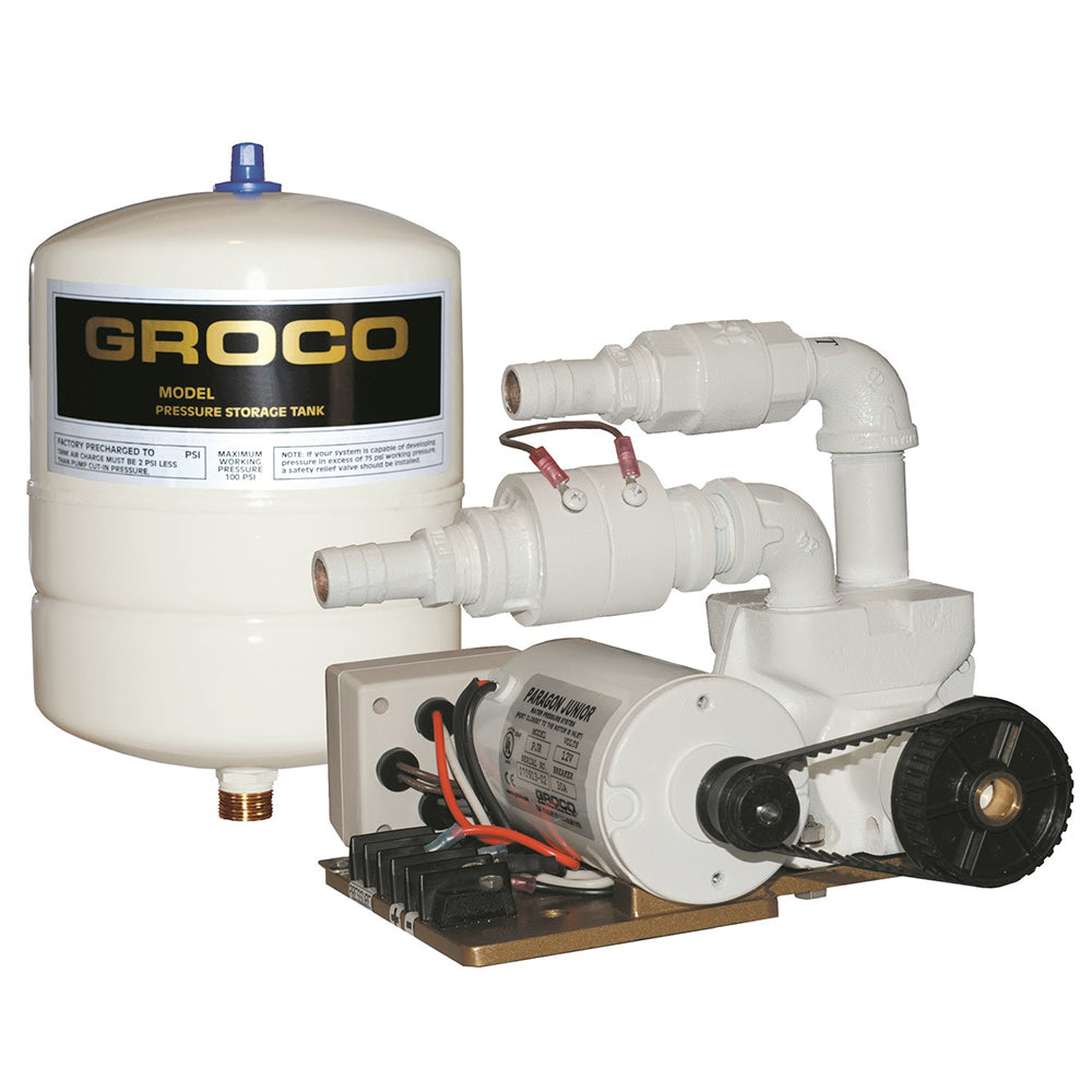 Groco Pjr-A 12V Paragon Junior Water Pressure System 1 Gal Tank 7 Gpm Image 1