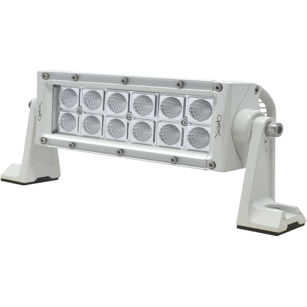 Hella Marine 357208011 Value Fit Sport Series 12 LED Flood Light Bar 8" White Image 1