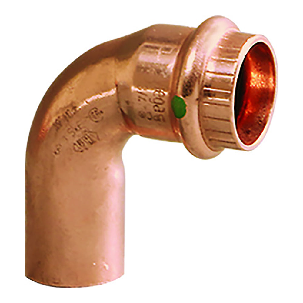 Viega 77347 ProPress 1/2" 90° Copper Elbow Street/Press Connection with Smart Connect Technology Image 1
