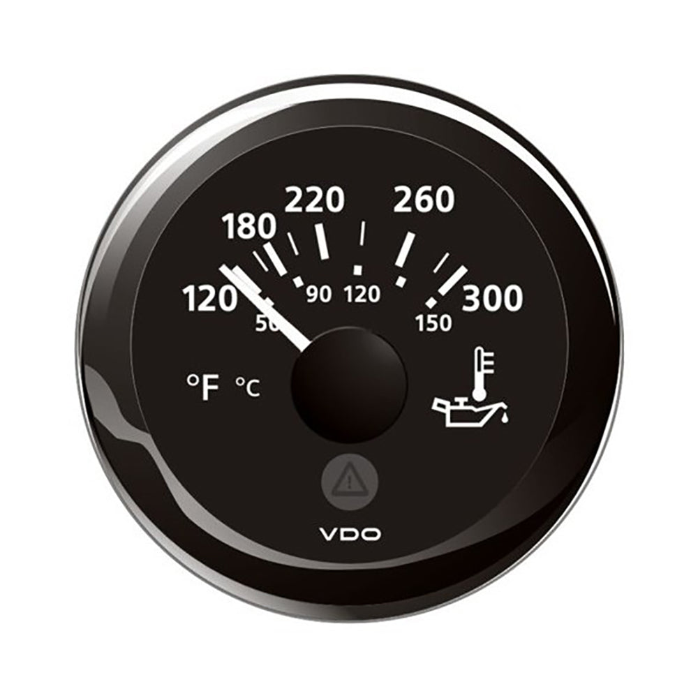Vdo Marine A2C59514165 2-1/16" 52Mm Viewline Temperature Gauge 120-300°F 8-32V Image 1