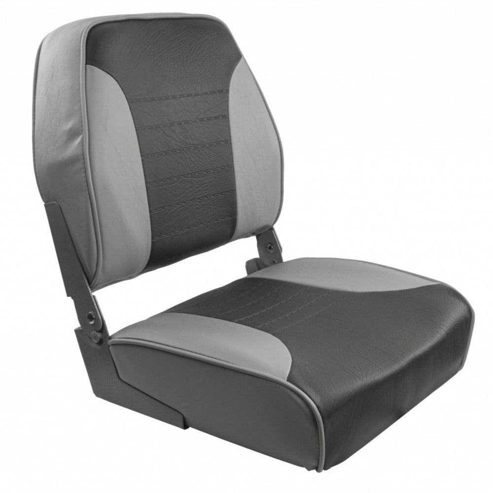 Springfield Marine 1040653 Economy Multi-Color Folding Seat Grey/Charcoal Image 1