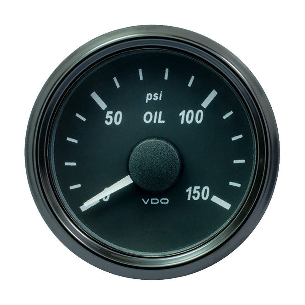 Vdo A2C3833240030 Singleviu 52Mm 2-1/16" Oil Pressure Gauge 150 Psi Image 1