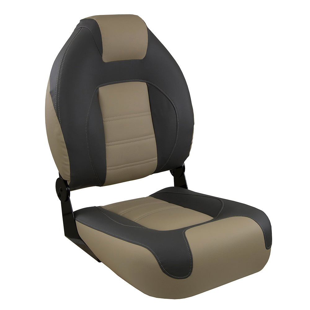 Springfield Marine 1062583 Oem Series Folding Seat Charcoal/Tan Image 1