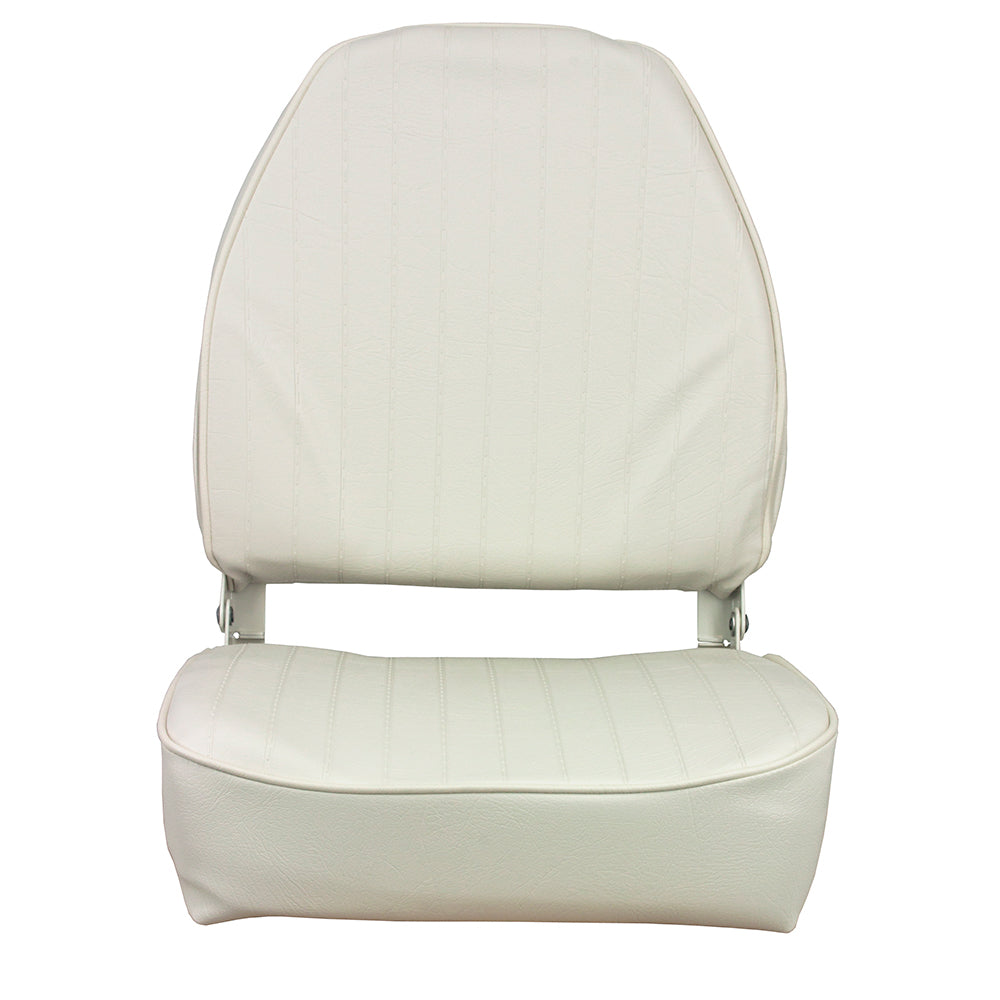 Springfield Marine 1040649 High Back Folding Seat White