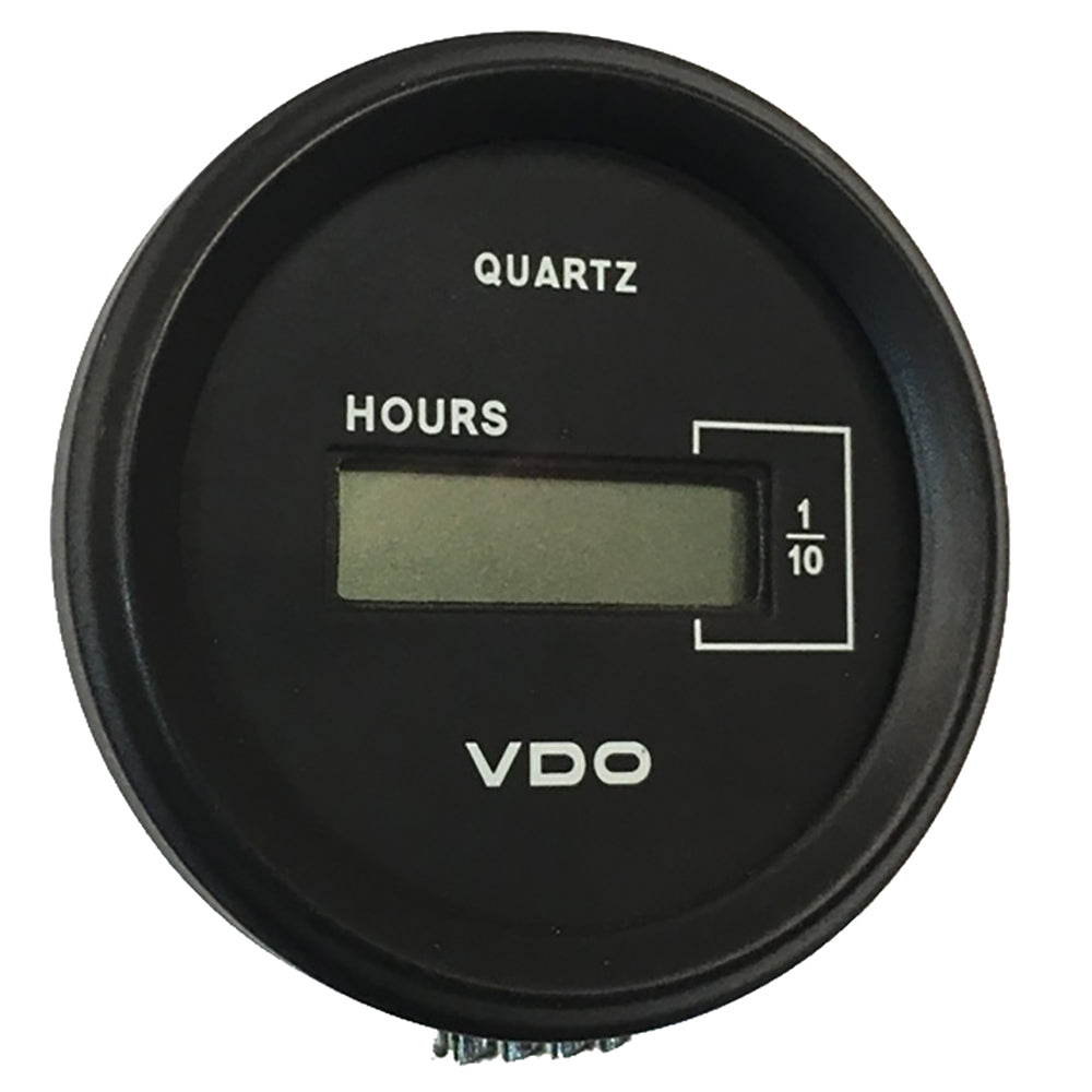 Vdo 331-546 Cockpit Marine 52Mm 2-1/16" Lcd Hourmeter Black Dial/Chrome Bezel Image 1