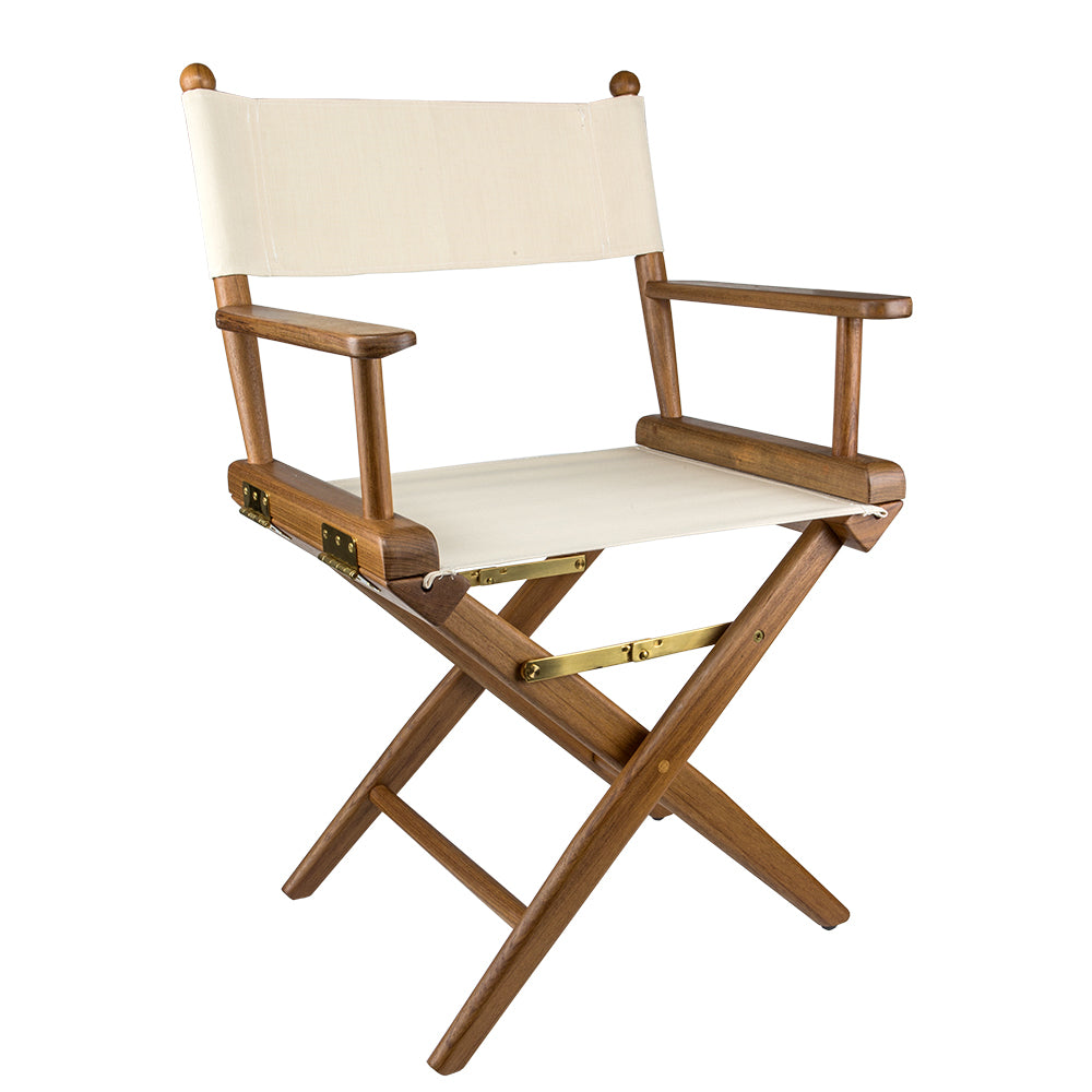 Whitecap 60044 Director'S Chair Natural Seat Covers Teak Image 1