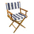 Whitecap 61040 Director'S Chair Navy And White Cushion Teak Image 1