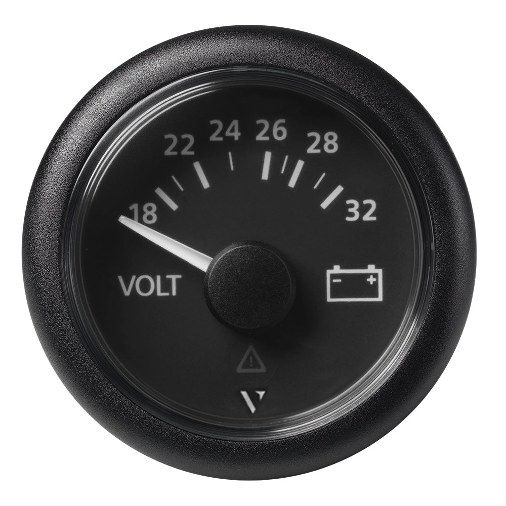 Veratron A2C59512458 52Mm 2-1/16" Viewline Voltmeter 18-32V Black Dial And Image 1