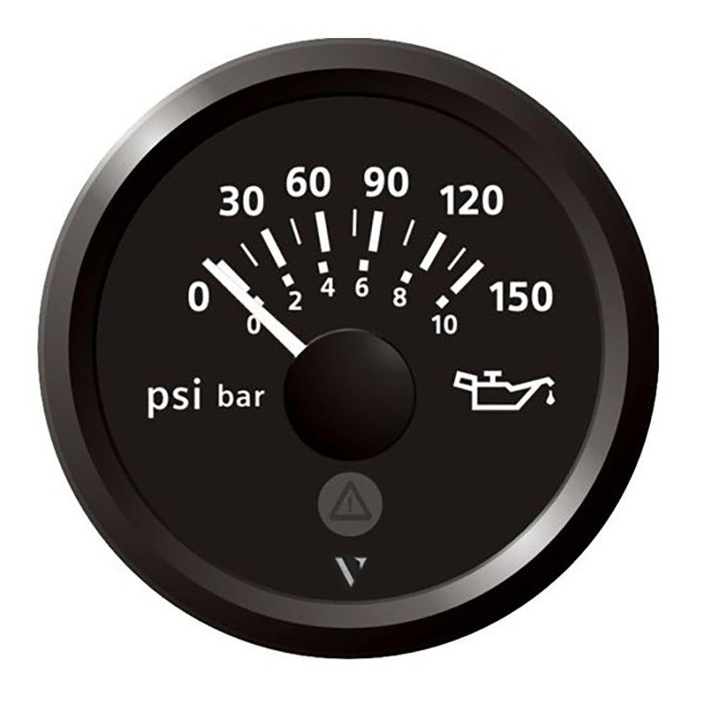 Veratron A2C59514117 52Mm 2-1/16" Viewline Engine Oil Pressure 150 Psi Black Image 1