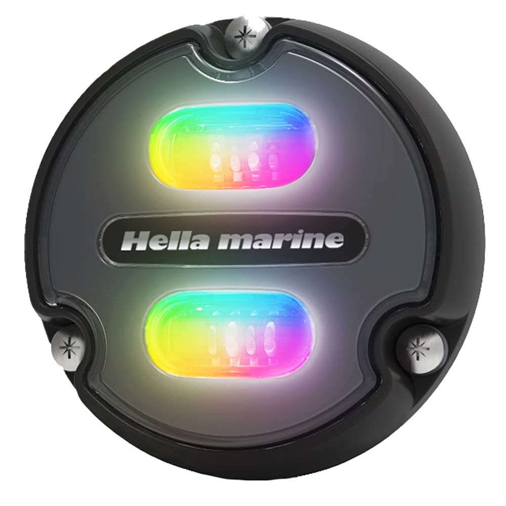 Hella Marine 016146-001 Apelo A1 Rgb Underwater Light 1800 Lumens Black Housing Image 1