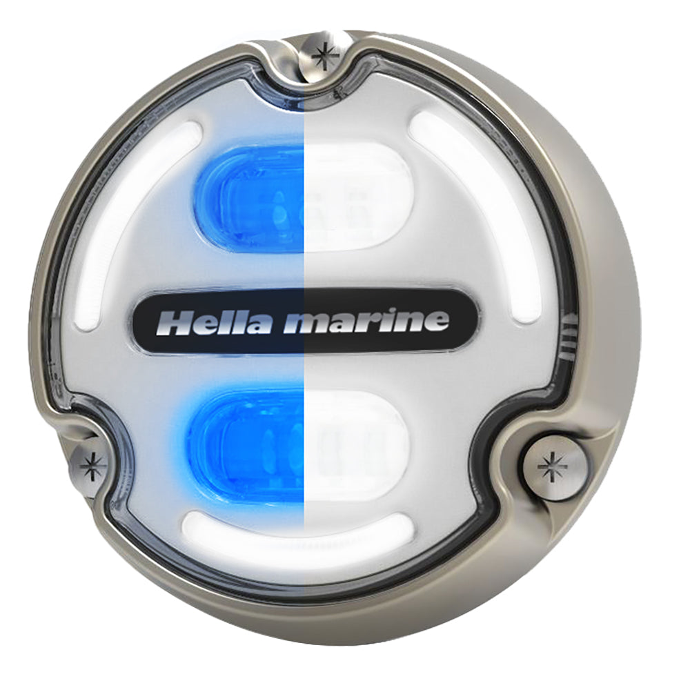 Hella Marine 016147-101 Apelo A2 Blue White Underwater Light 3000 Lumens Bronze Image 1