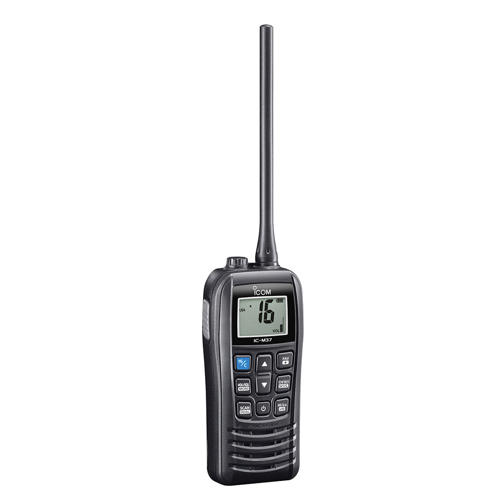 ICOM M37 31 USA 6W Marine Vhf Floating Handheld Wit Image 1