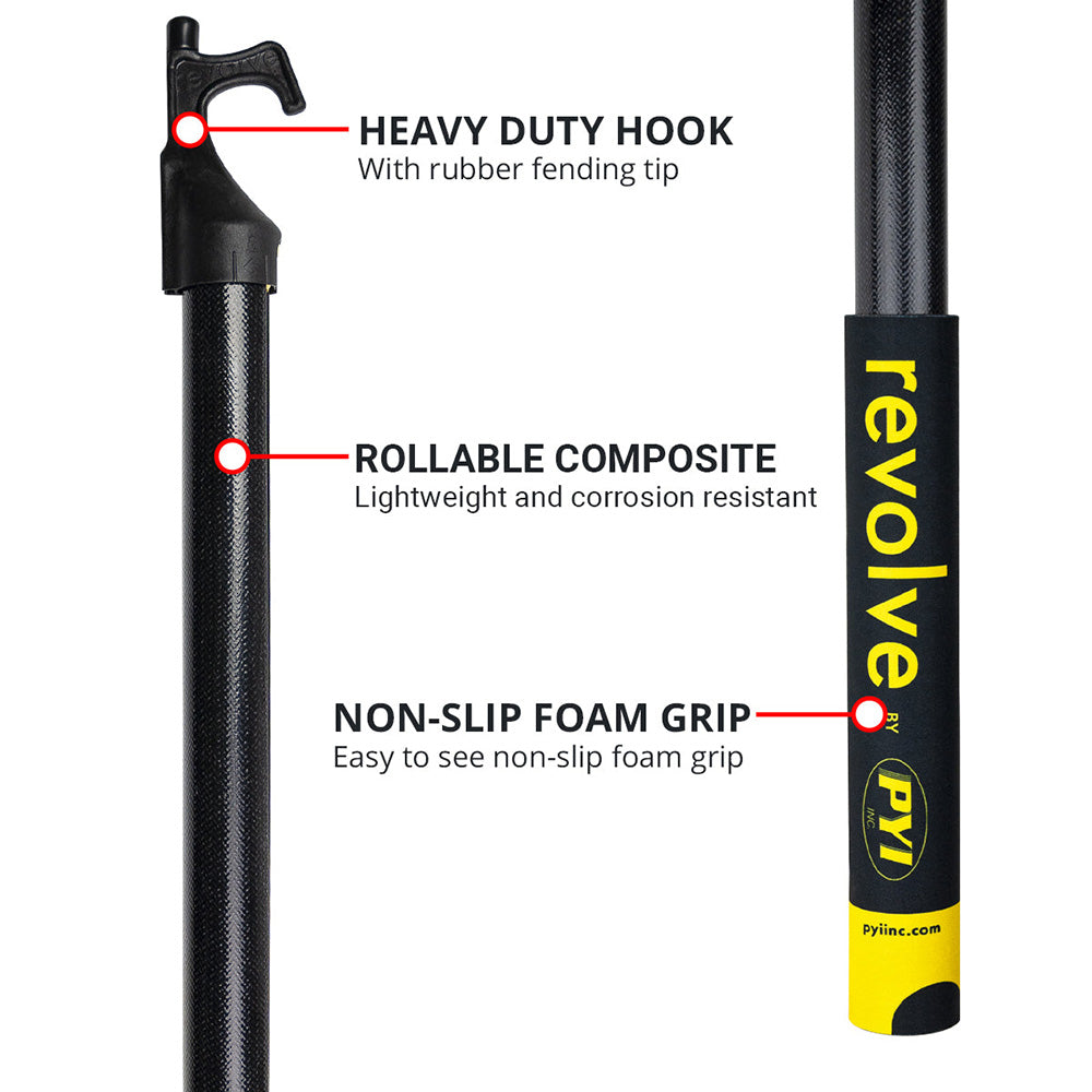 Revolve 03-Rev-Bh Rollable Boat Hook 75""