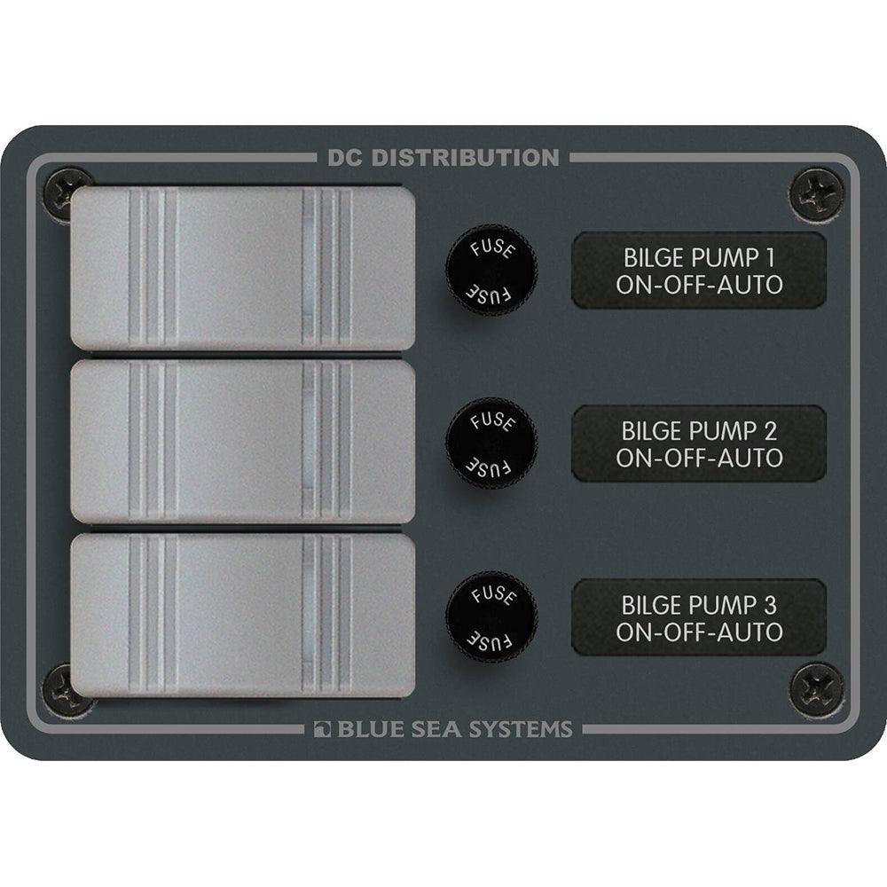 Blue Sea Systems 8665 Contura 3 Bilge Pump Control Panel Image 1