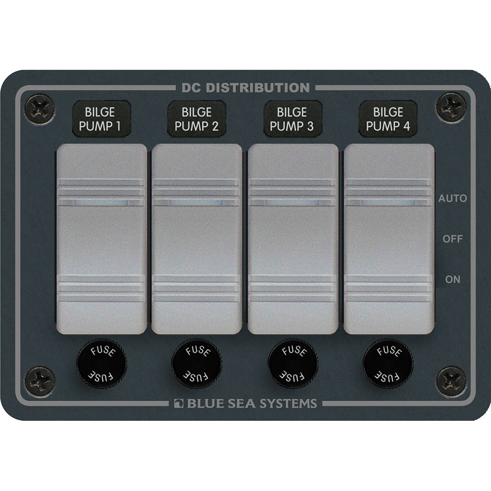 Blue Sea Systems 8666 Contura 4 Bilge Pump Control Panel Image 1