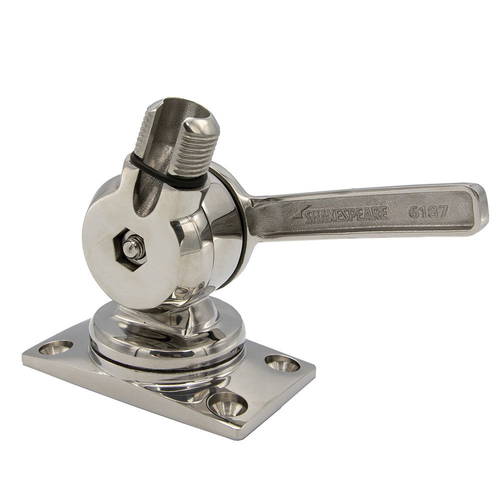 Shakespeare 6187 Sleek And Compact Stainless Steel Rotatable 4-Way Ratchet Mo