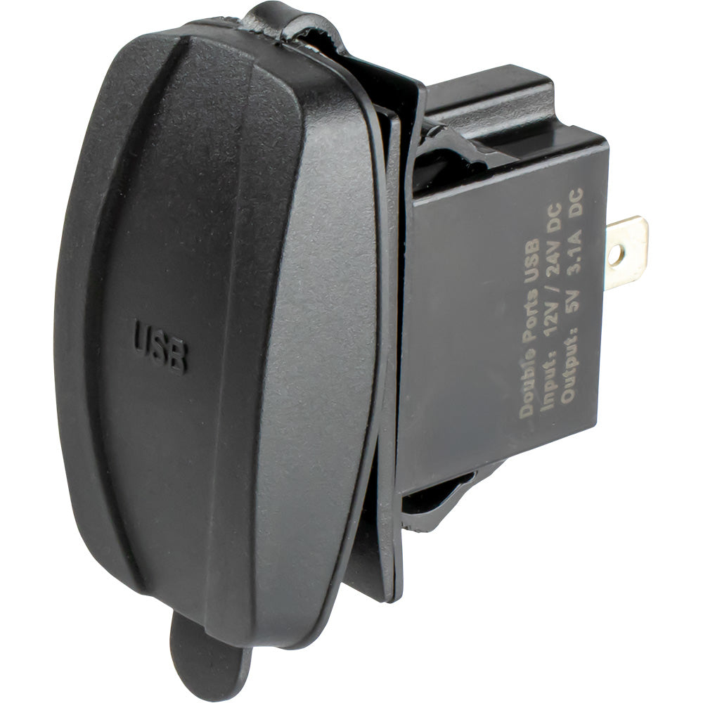 Sea-Dog 426521-1 Usb And Usb-C Rocker Switch Style Power Socket