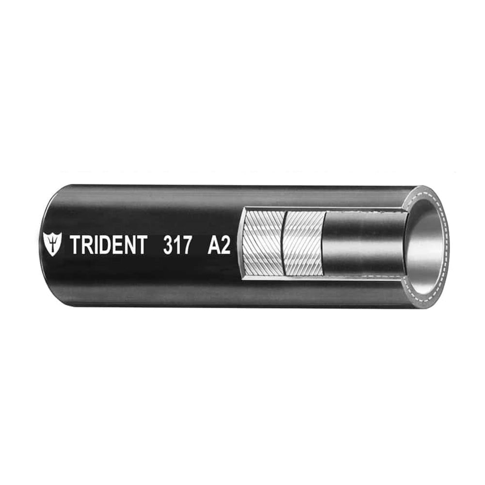 Trident Marine 317-0586 5/8" X 50' Boxed Type A2 Fuel And Vent Line Hose Black Image 1