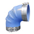 Trident hose 290V3000SS Elbow 3In 90D Clamps Blue Si Image 1