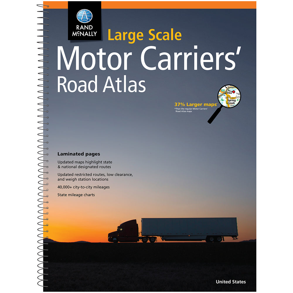 Rand McNally 0528013238 Large Scale Motor Carriers Road Atlas Image 1