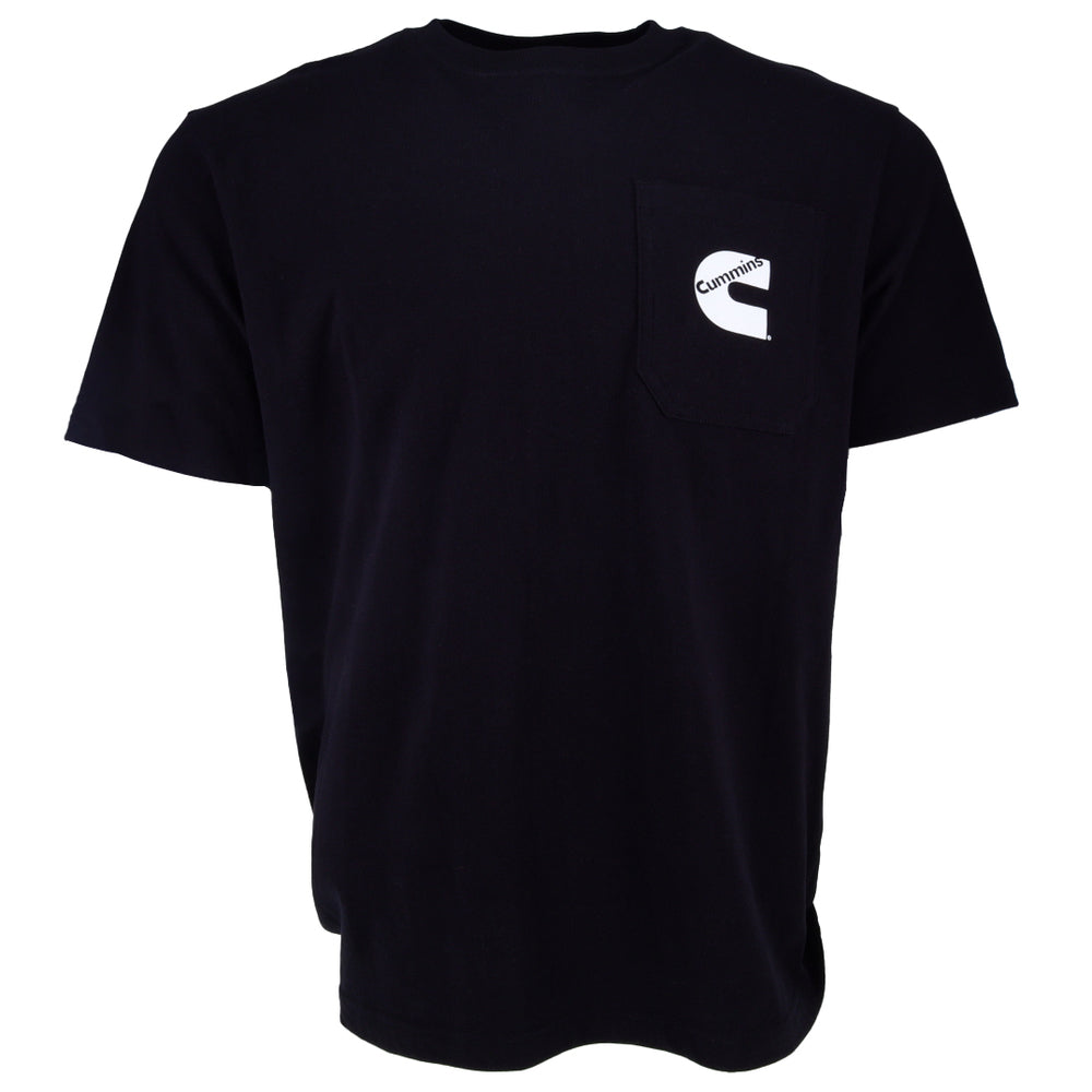 Cummins CMN4750 Unisex T-Shirt Short Sleeve Black Cotton Pocket Tee 3Xl Image 1