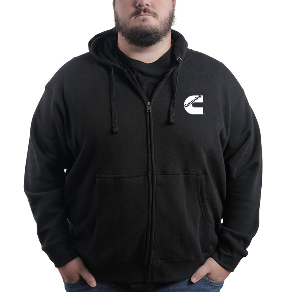 Cummins CMN5011 Unisex Fleece Full Zip Hoodie 100 Percent Cotton Sweatshirt