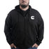 Cummins CMN5011 Unisex Fleece Full Zip Hoodie 100 Percent Cotton Sweatshirt
