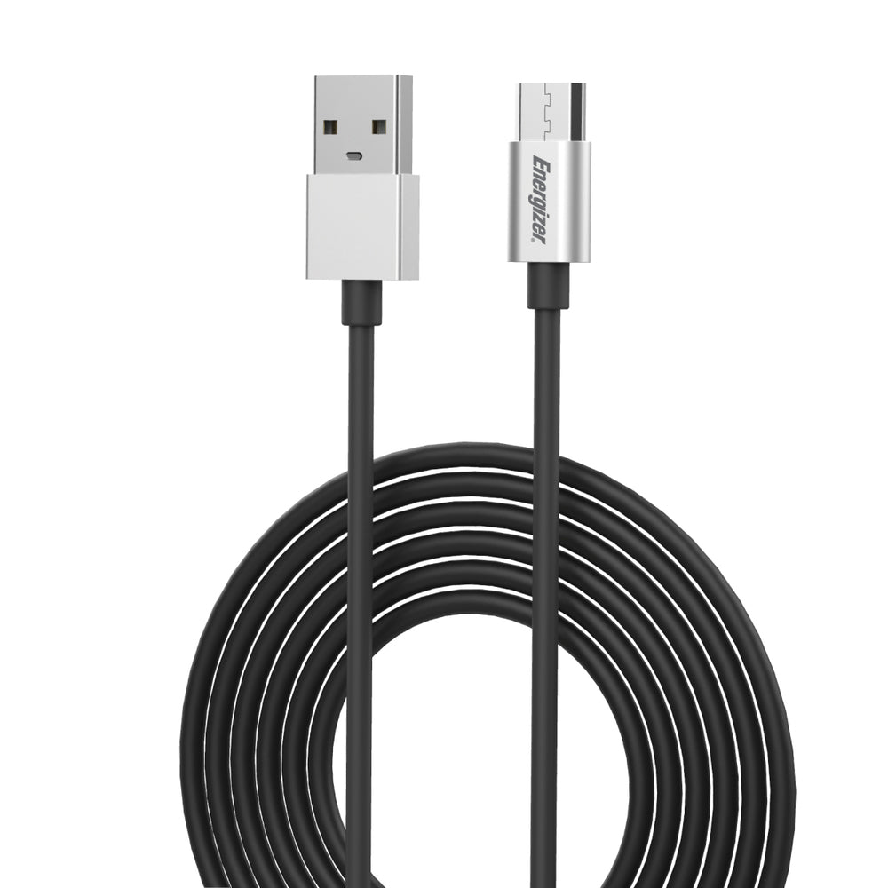 Energizer / Eveready ENGUSMC3 Eu Micro Usb Cable 10Ft Bk Image 1