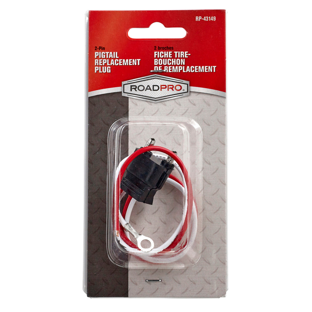 RoadPro RP-43149 Light Pigtail 2 Pin Contact - Durable and Reliable