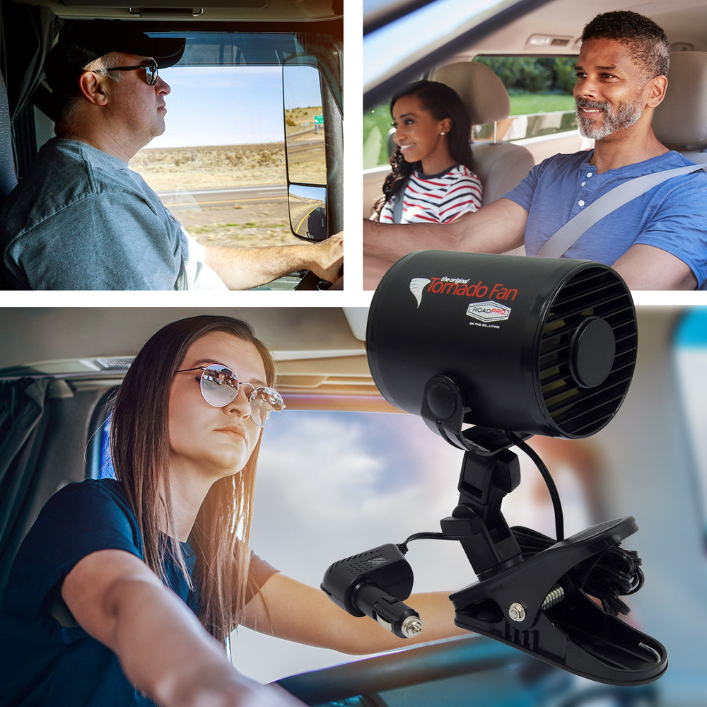 RoadPro RPSC-857 12-Volt Truck Fan Cooling - Mounting Clip Small 12V