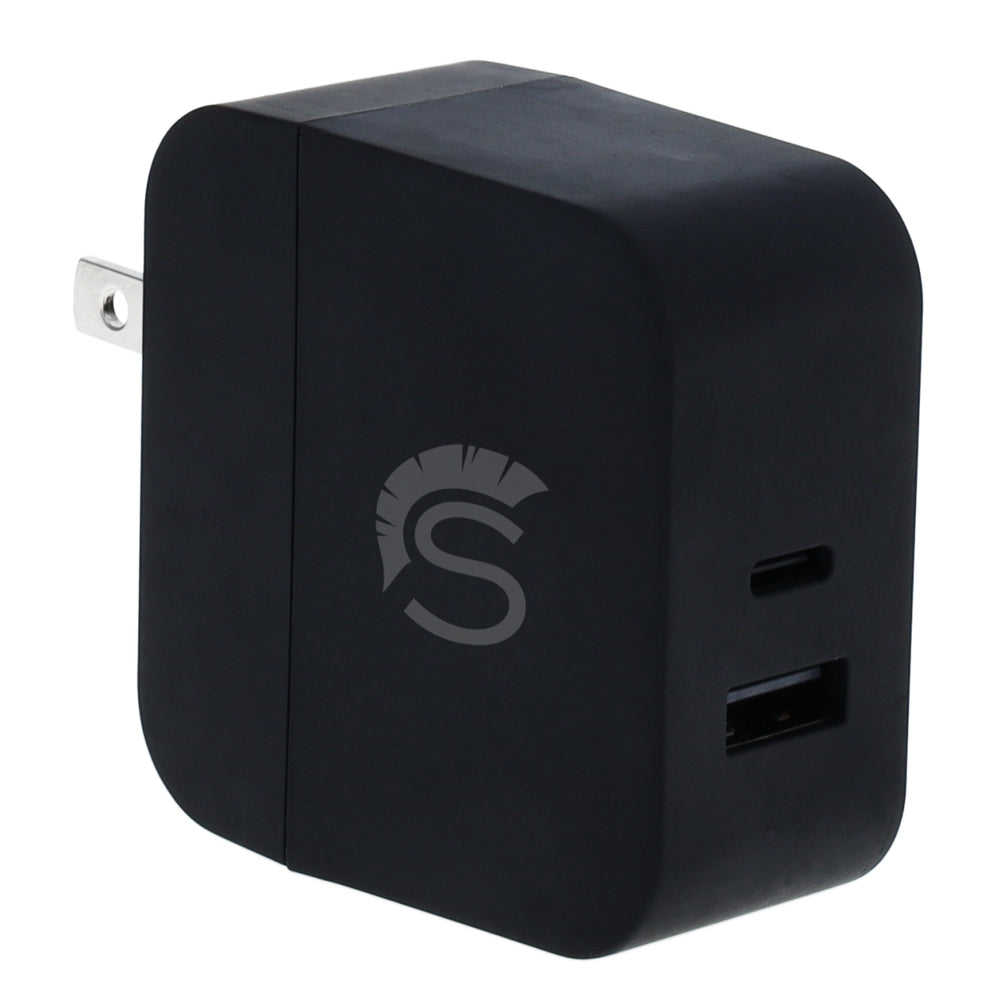 Scipio STPWRAC Dual Port 30W Ac Charger 30 Watt Usb And C Wall Co Image 1