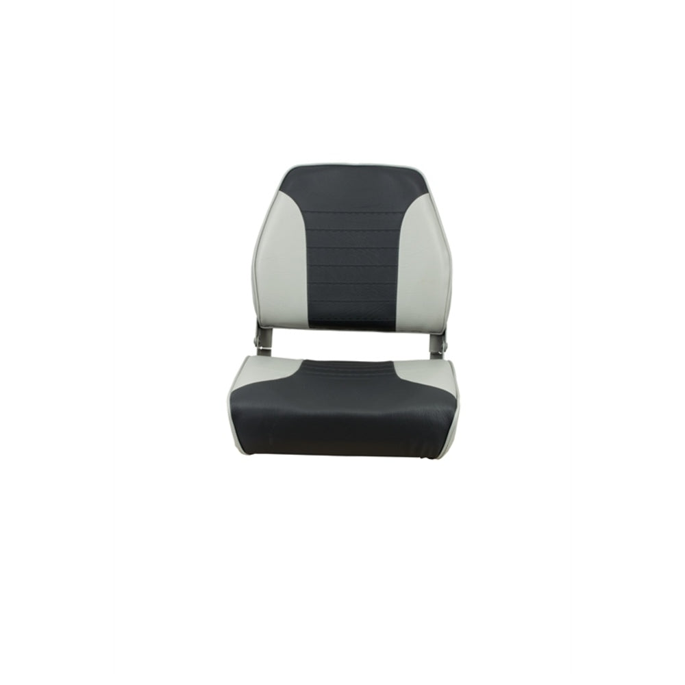 Springfield Marine 1040653 Economy Multi-Color Folding Seat Grey/Charcoal