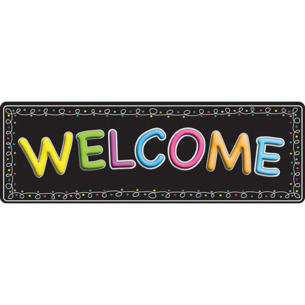 Ashley Productions ASH91410 Fun Mat Runner 15.5" X 47" Welcome Image 1