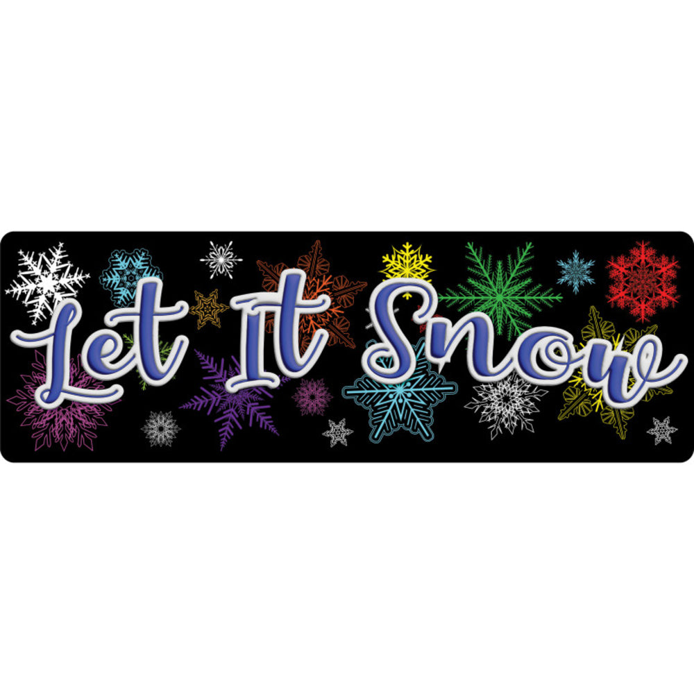 Ashley Productions ASH91414 Fun Mat Runner Let It Snow Image 1