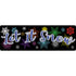 Ashley Productions ASH91414 Fun Mat Runner Let It Snow Image 1