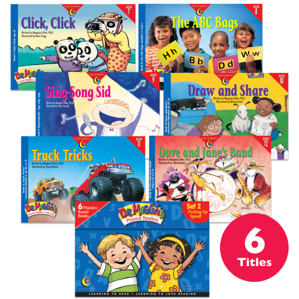 Creative Teaching Press CTP2886 Phonics Readers Boxed Set 2: Picking Up Speed! Image 1
