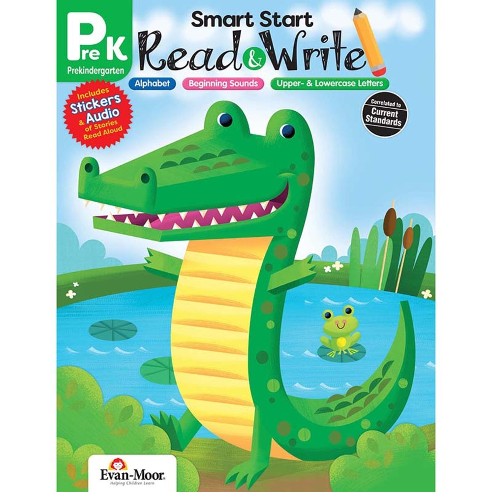 Evan-Moor EMC2427 Smart Start: Read and Write Pre-K Workbook Image 1
