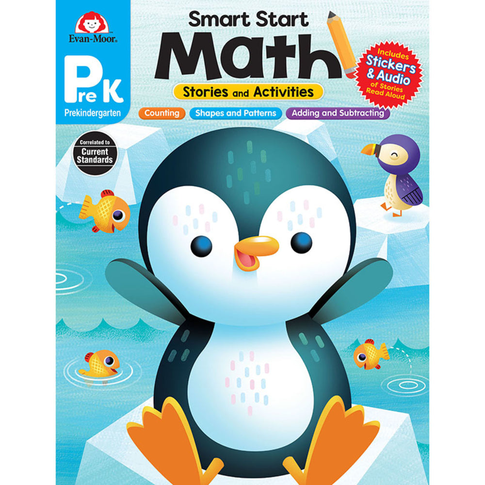 Evan-Moor EMC3044 Smart Start Math Stories & Activities PreK Image 1