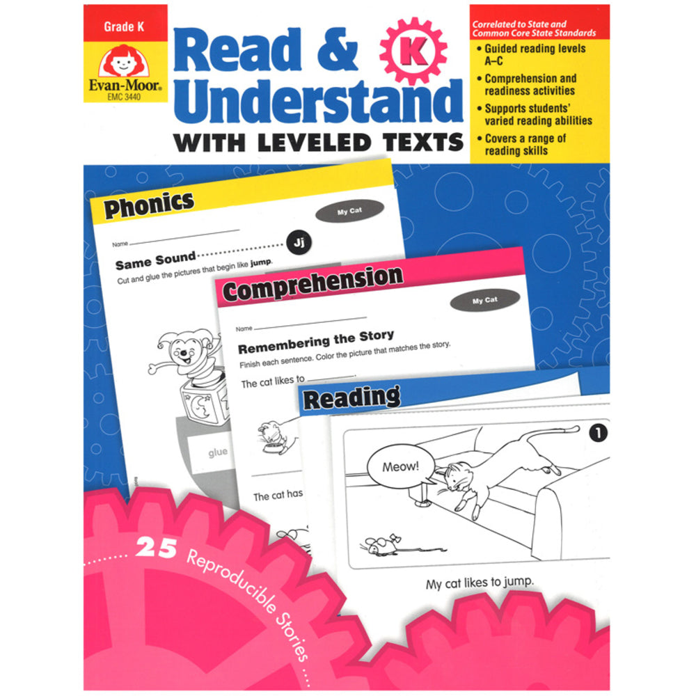 Evan-Moor EMC3440 Read and Understand Leveled Texts Book K Image 1