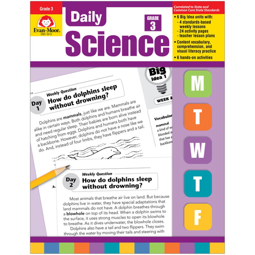 Evan-Moor EMC5013 Daily Science Book Grade 3 - Educational Resource for 3rd Graders Image 1