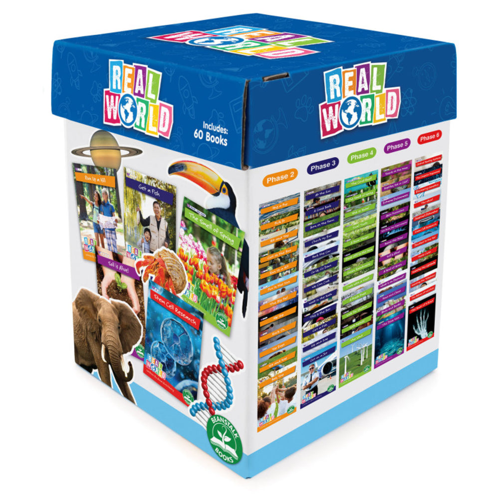 Junior Learning JRLBB175 Decodable Readers Real World 60 Books Image 1