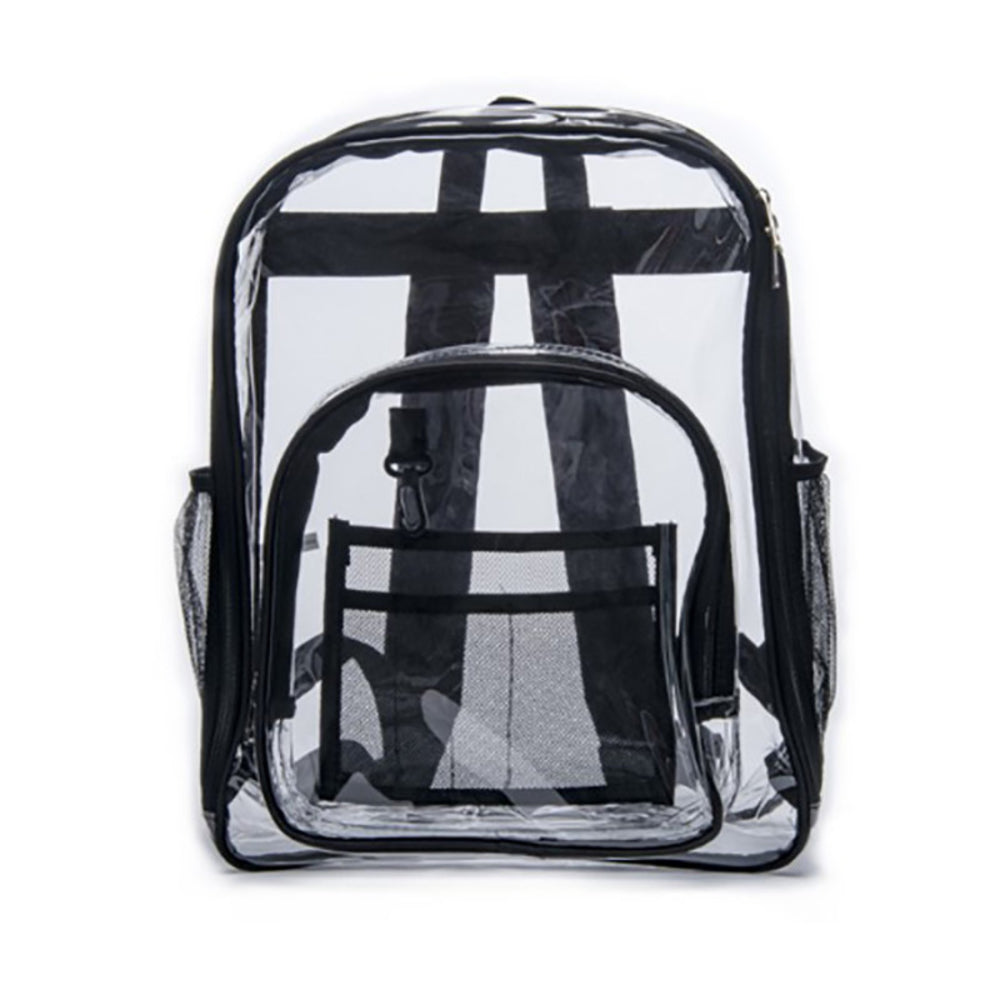 Kittrich KITSB058199T20 Clear Vinyl Backpack 16.5" Spacious & Stylish with Reinforced Straps Image 1
