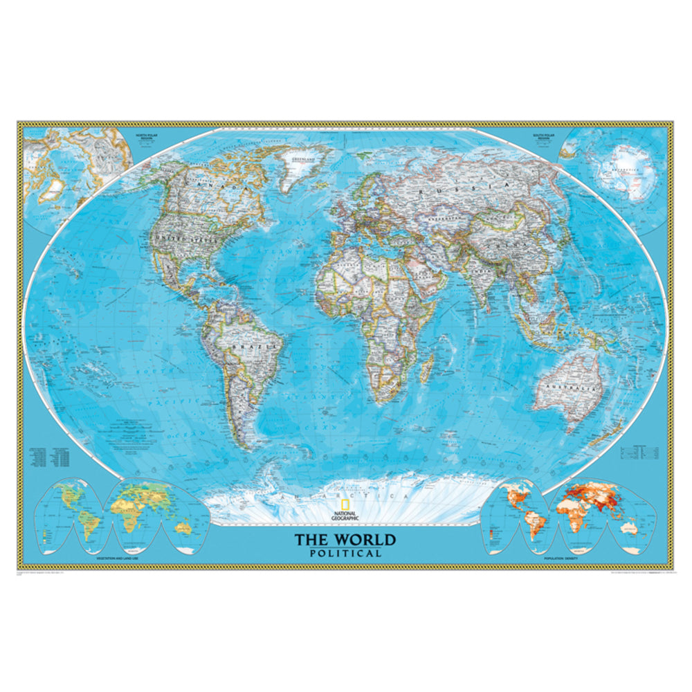 NATIONAL GEOGRAPHIC MAPS NGMRE00622007 World Classic Wall Map Mural Image 1