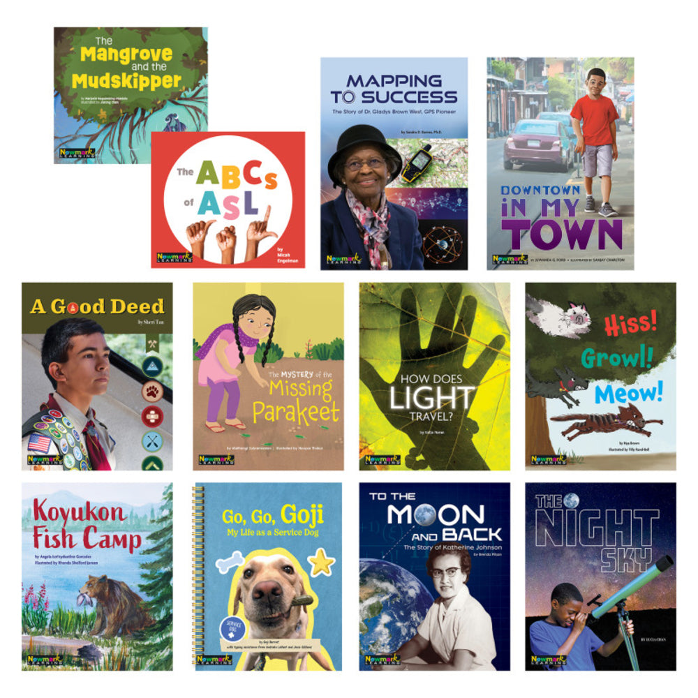 Newmark NL-7200 Clear Windows 12-Book Set Grade 1 - Diverse Voices and Identities Image 1