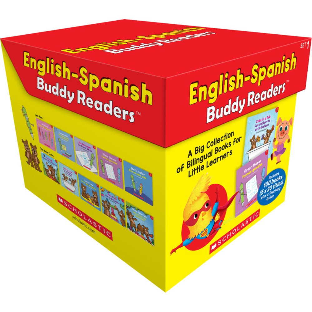 Scholastic Teaching Resources SC-9781546160465 English-Spanish Buddy Readers: Set of 100 Books with Teaching Guide Image 1