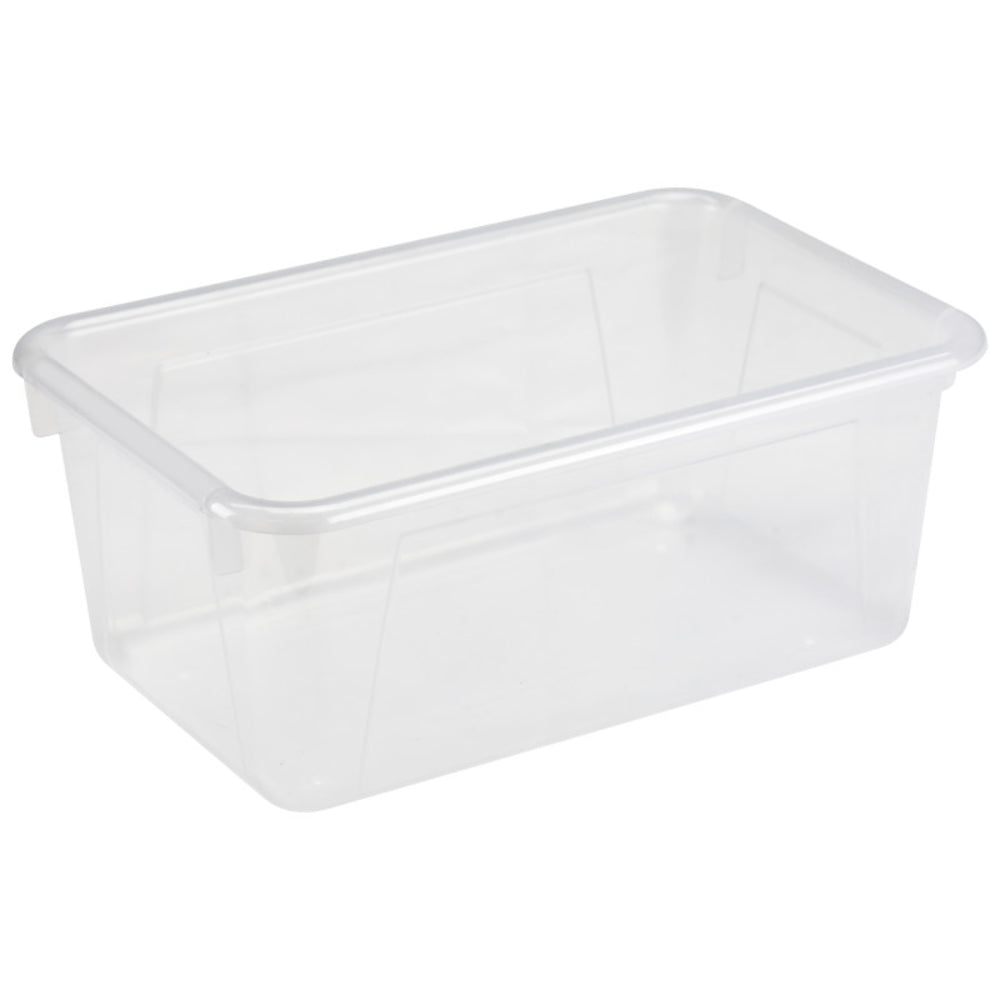 Storex STX62461U05C Cubby Bin Translucent 5-Pack - Small Size, Color-Coded for Classroom Organization Image 1