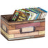 Teacher Created Resources TCR20913 Small Storage Bin - Reclaimed Wood, Write-On/Wipe-Off Surface Image 1